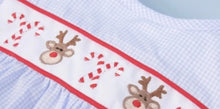 Load image into Gallery viewer, Reindeer and Candy Embroidery Dress - Image #3
