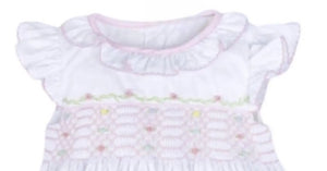 Geometric Smocking Baby Bubble - Image #2