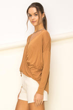 Load image into Gallery viewer, Enticing Endeavors Long Sleeve Surplice Top
