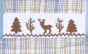 Deer Hand Smocked Longalls - Image #3