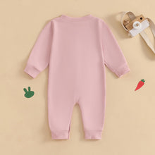 Load image into Gallery viewer, Easter Baby Boy Girl Outfit Embroidery Bunny Rompers Bunny Tail Jumpsuit Unisex Newborn Infant Easter Clothes (Pink, 0-3 Months)
