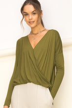 Load image into Gallery viewer, Enticing Endeavors Long Sleeve Surplice Top
