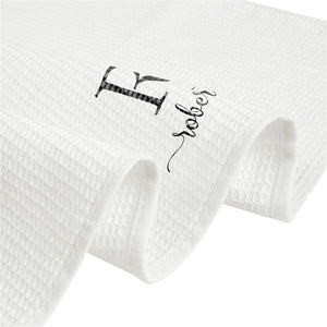 GiftBud Personalized Couple Towels - Monogrammed Hand Towels for Bathroom, Gym & Decor - Perfect for Couples Friends (Style 2)