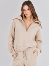 Load image into Gallery viewer, ANRABESS Women 2 Piece Outfits Sweatsuit Oversized Sweatshirt Sweatpants Tracksuit Sweat Lounge Matching Set 2024 Fall Trendy Apricot X-Small
