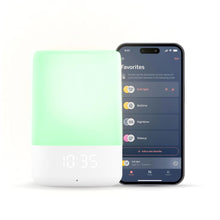 Load image into Gallery viewer, Nanit Sound and Light Smart Baby Night Light and Sound Machine | Audio Monitor | Cry Detection Alert Feature | OK to Wake Alarm Clock for Kids | Temp &amp; Humidity Tracking | Rechargeable Battery | WiFi
