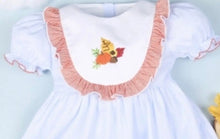 Load image into Gallery viewer, Pumpkin and Leaves Hand Embroidery Baby Dress - Image #2
