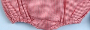 Smocked Baseball Boy Red Gingham - Image #4