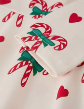 Load image into Gallery viewer, Candy Cane &amp; Heart Christmas
Girls Dress-Ships 10/20
