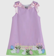 Load image into Gallery viewer, Purple Easter Bunny Garden Dress
