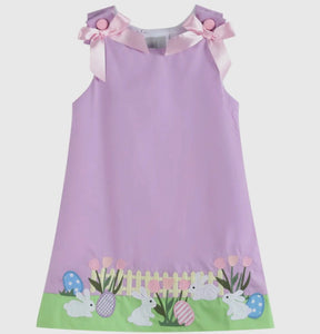 Purple Easter Bunny Garden Dress