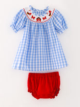 Load image into Gallery viewer, Farm Smocking Embroidered Girls Outfits
