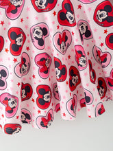 Load image into Gallery viewer, Valentine&#39;s Day Girls Long Sleeve Dress – Pink Character Heart Outfit
