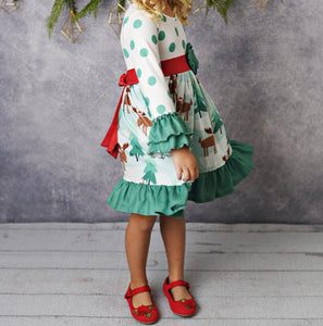 Moose Christmas Dress-size10