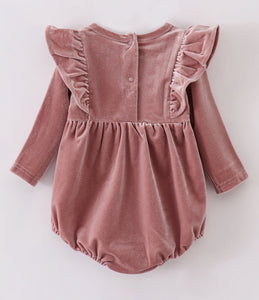 Premium Sand velvet ruffle bubble