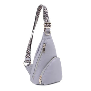 Remy Vegan Leather Sling Handbag Purse Belt Bag - Image #3