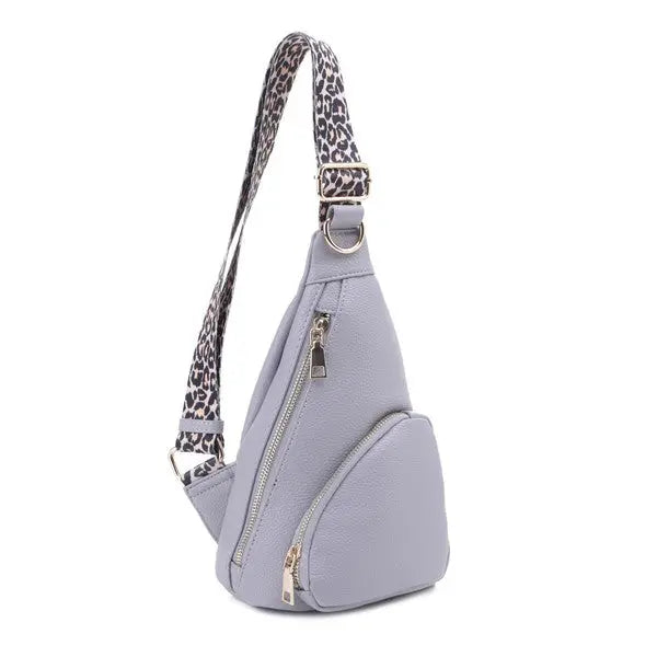 Remy Vegan Leather Sling Handbag Purse Belt Bag - Image #3