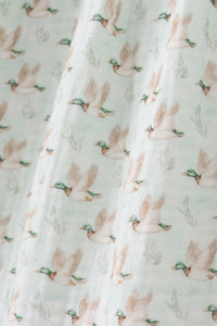 Premium duck print muslin dress