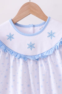 Premium blue snow bow pants set