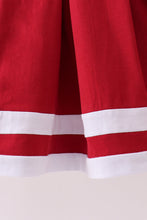 Load image into Gallery viewer, Premium Maroon Alabama embroidery ruffle dress
