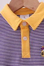 Load image into Gallery viewer, Premium Purple LSU stripe tiger embroidery dress
