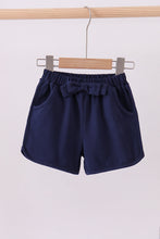Load image into Gallery viewer, Premium Navy bow shorts
