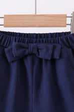 Load image into Gallery viewer, Premium Navy bow shorts
