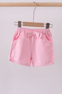 Premium Blush bow shorts