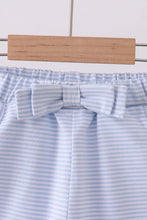 Load image into Gallery viewer, Premium Blue&amp;white stripe bow shorts
