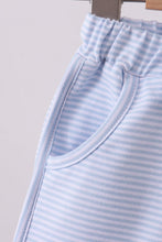 Load image into Gallery viewer, Premium Blue&amp;white stripe bow shorts
