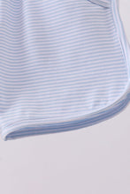 Load image into Gallery viewer, Premium Blue&amp;white stripe bow shorts
