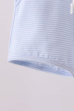Load image into Gallery viewer, Premium Blue&amp;white stripe drawstring shorts
