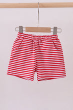 Load image into Gallery viewer, Premium Red&amp;white stripe shorts
