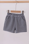 Premium Navy&white stripe shorts
