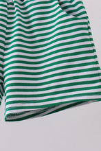 Load image into Gallery viewer, Premium Green&amp;white stripe shorts
