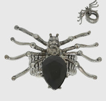 Load image into Gallery viewer, Halloween Jeweled Spider Stretch Ring
