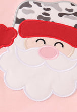 Load image into Gallery viewer, Camouflage christmas santa claus applique girl set
