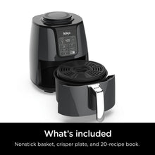 Load image into Gallery viewer, Ninja Air Fryer, Roast, Bake, Air Fry, Roast, Broil, Reheats, &amp; Dehydrates, 4-in-1, Fries, Frozen Food, Veggies, and Juicy Meat, Less Oil, Easy Meals, Healthy Meals, Compact, 4 QT, Grey, AF101
