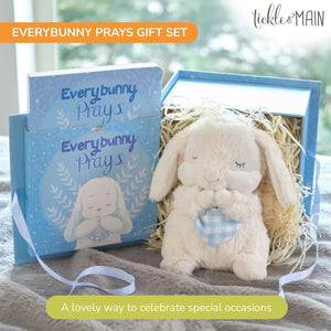 Tickle & Main Everybunny Prays The Praying Musical Bunny, Ideal Baptism & Christening Gifts for Boys, Babies & Toddlers on Easter & Christening (Blue, 7 in)