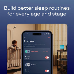 Nanit Sound and Light Smart Baby Night Light and Sound Machine | Audio Monitor | Cry Detection Alert Feature | OK to Wake Alarm Clock for Kids | Temp & Humidity Tracking | Rechargeable Battery | WiFi