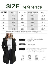 Load image into Gallery viewer, Fazortev Women&#39;s Winter Pea Coat Big Lapel Open Front Long Jackets Belted With Pockets
