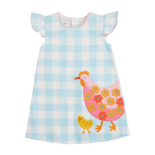 Load image into Gallery viewer, Mud Pie Baby Girl Chicken Tshirt Dress
