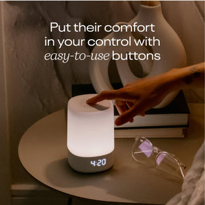 Nanit Sound and Light Smart Baby Night Light and Sound Machine | Audio Monitor | Cry Detection Alert Feature | OK to Wake Alarm Clock for Kids | Temp & Humidity Tracking | Rechargeable Battery | WiFi