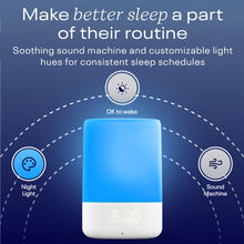 Load image into Gallery viewer, Nanit Sound and Light Smart Baby Night Light and Sound Machine | Audio Monitor | Cry Detection Alert Feature | OK to Wake Alarm Clock for Kids | Temp &amp; Humidity Tracking | Rechargeable Battery | WiFi
