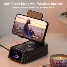 Load image into Gallery viewer, Birthday Gifts for Men, Cell Phone Stand with Bluetooth Speaker, Gifts for Men Women, Men Gifts Unique for Dad Him Husband Boyfriend, Gadget Compatible with iPhone/Android, Ideal Gifts for Christmas
