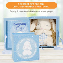 Load image into Gallery viewer, Tickle &amp; Main Everybunny Prays The Praying Musical Bunny, Ideal Baptism &amp; Christening Gifts for Boys, Babies &amp; Toddlers on Easter &amp; Christening (Blue, 7 in)
