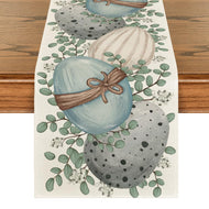 Artoid Mode Eucalyptus Egg Easter Table Runner, Spring Kitchen Dining Table Decor for Indoor Outdoor Home Party Decor 13x72 Inch