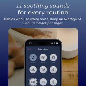 Nanit Sound and Light Smart Baby Night Light and Sound Machine | Audio Monitor | Cry Detection Alert Feature | OK to Wake Alarm Clock for Kids | Temp & Humidity Tracking | Rechargeable Battery | WiFi