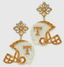 Load image into Gallery viewer, College Football Helmet Earrings-Georgia or Tennessee - Image #2
