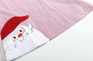 Red and White Stripe Santa Swing Dress - Image #3