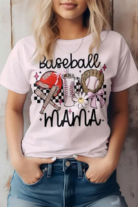 Baseball Mama Graphic Tee - Image #3